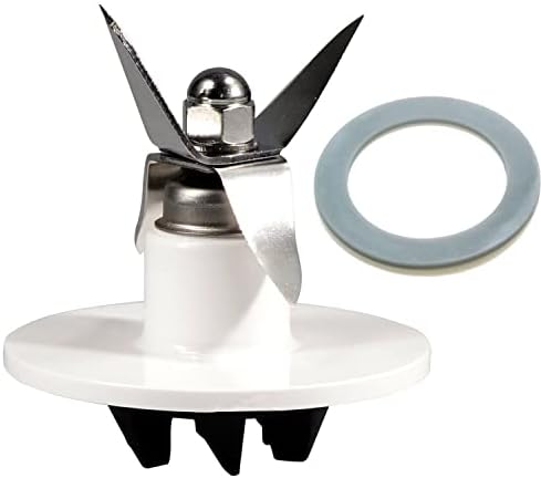 Replacement Blender Cutting Assembly with seal ring Gaskets，Compatible with Cuisinart blender or Food Processor BFP-703 CBT-500W SPB-10 SPB-7 (Cutting assembly blade, White)