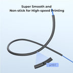 2024 Ultra-Smooth PTFE Tube Official Teflon Tube Bowden Tubing 1M for 1.75mm Filament 3D Printer Replacement Part Ender 3 Accessories Include Nozzle*4,PC4-M6 and PC4-M10 Pneumatic Fitting