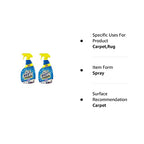 OxiClean Carpet and Area Rug Stain Remover Spray, 24 Ounce 2 Pack