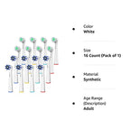 Replacement Toothbrush Heads for Oral B Braun, 16 Pack Professional Electric Toothbrush Heads, Precision Clean Brush Heads Refill Compatible with Oral-B 7000/Pro 1000/9600/ 5000/3000/8000 (16 Pack)
