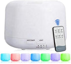 ZENVES 550ml Premium, Essential Oil Diffuser with Remote Control, 5 in 1 Ultrasonic Aromatherapy Fragrant Oil Humidifier Vaporizer, Timer and Auto-Off Safety Switch