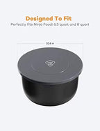 Silicone Lid Inner Pot Cover Accessories Compatible with Ninja Foodi Pressure Cooker and Air Fryer 6.5 Quart and 8 Quart, Grey,By SiCheer