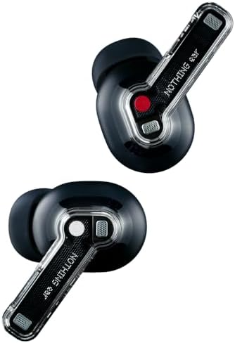 Nothing Ear Wireless Earbuds with ChatGPT Integration, Smart ANC, Hi-Res Audio with LDAC & LHDC, 11mm Dynamic Bass Boost, 40.5H Playtime, 6 Mics for Calls Wireless Headphones, Wireless Charging Black