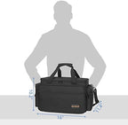 AKOZLIN Cable File Bag DJ Gig Bag Cord Organizer Case with Detachable Dividers for Laptop,DJ Gear, Sound Instrument and Music Equipment Accessories