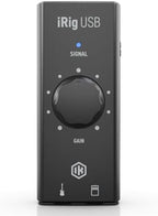 IK Multimedia iRig USB Guitar Audio Interface - 24-bit 48 kHz Music Recording Studio Equipment Include USB C Cable For iPad, Mac And PC, Guitar Accessories, Recording Device