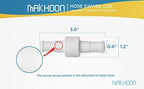 MAKHOON D20 Hose Swivel with D15 Nut - Compatible with Zodiac Polaris 280, 380, 180 Pool Cleaner Hose Swivel, Replacement Part