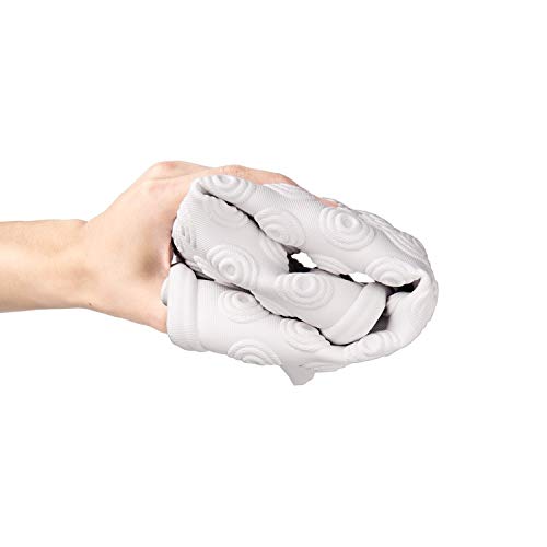 The Original Refinished Bathtub Mat - No Suction Cup Bath Mat, Designed for Textured and Refinished Bathtubs Made of Rubber Not Cheap Plastic, Great for Children and Elderly (White)