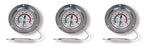Cooper-Atkins 6812-01-3 Vapor Tension Panel Thermometer with Back Flange, NSF Certified, -40/60°F Temperature Range (3)