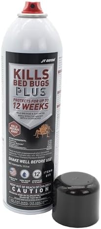 JT Eaton 217 Bed Bug Killer Plus, Non-Staining Water-Based Insect Spray for Indoors (17.5 oz)