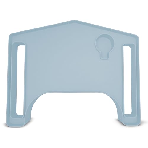 Walker Tray for Seniors w/Cup Holder - Raised Edges Mobility Table Tray W/Ample Leg Space | Folding Walkers & Accessories | Walker Tray w/Leg Space | Fit for Standard-Sized Walkers | Gray