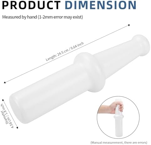 Universal Meat Grinder Pusher/Stomper for Kitchenaid Meat Food Grinder Parts, Meat Grinder Attachments Replacement for Lem Meat Grinder Pusher Tool, 9.6 Inch HDPE Food Grade Material, 1 Pcs