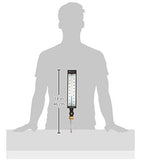 WGTC Thermometer AS5H909 9" Scale, 3-1/2" Stem Length, -40/110°F Temperature Range Blue Spirit Filled Industrial Thermometer with ABS Case, and Adjustable Angle Stem