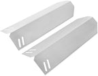 Hisencn Heat Plates for Cuisinart GAS2256AS Gas Grill, Heat Tents Replacement Parts for Cuisinart 2-Burner Gas Grill 2256, Stainless Steel, 2-Pack