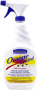 Number 1 in Service Orange Guard Home Pest Control Spray, Natural Organic Bug Repellent & Killer for Ants Roaches Fleas Water Based Indoor, Outdoor, Number 1 in Service Tissue Pack, 32 Fl Oz, 2 Pack