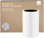 BLUEAIR Blue Pure 411 Auto, 411, 411+ Genuine Replacement Filter, Particle and Activated Carbon, fits Blue Pure 411 Auto, 411 and 411+ Air Purifiers