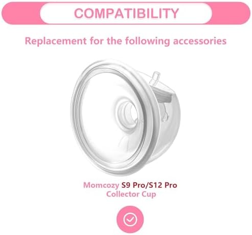 Hands-Free Wearable Universal Milk Collection Cups Compatible with Momcozy S9 Pro|S12 Pro and Zomee/Spectra/Medela/Lansinoh/babybuddha Breast Pump, Parts/Accessories Replacement