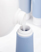Valourgo Travel Bottles for Toiletries, Tsa Approved 3.4oz Portable Travel Bottles, BPA Free Leak Proof Travel Tubes Refillable Travel Accessories, Travel Accessories with Clear Toiletry Bag, Blue