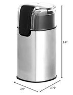 Amazon Basics Electric Coffee Grinder, Coffee Bean and Spice Grinder, With Heavy-Duty Stainless Steel Grind Blades