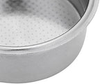 Stainless Steel Coffee Filter, Double Cup Coffee 51mm Porous Filter Basket Reusable Double Layer Pressurized Espresso Maker Accessories for Breville Portafilter