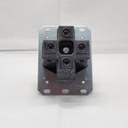 Bryant 9450FR Industrial Grade 50 Amp NEMA 14-50 Receptacle, Made in USA, Single Flush, 3 Pole 4 Wire Grounding 125/250V, Black