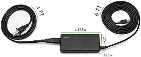 Plugable USB-C Chromebook Charger Replacement, 60W Type C Charger for Laptops, Compatible with USB-C Google Chromebooks Including Samsung, HP, Dell, Lenovo, Acer, Asus