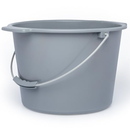 Commode Bucket with Lid and Handle - Replacement Pail and Cover for Most Standard and Bariatric Commodes and Bedside Toilets - 8 quart / 2 Gallon Capacity