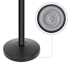 Amazon Basics Premium Crowd Control Stanchions with Easy Assembly, 6.5 foot Sturdy Retractable Belts - Pack of 2, Black
