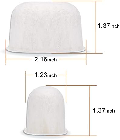 Premium 6-pack Water Filters For Replacement Breville BWF100 with Ion Exchange Resin inside