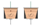 Carpenter Bee Traps for Outside - Carpenter Bee Trap, Turbo Trap 2.0 W/Bee Vault Wood Bee Traps - Carpenter Bee Traps for Outdoors Hanging - Bee Catchers for Outside (Black, 2 Pack)