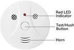 1 Pack Combination Smoke and Carbon Monoxide Detector Battery Operated, Travel Portable Photoelectric Fire&Co Alarm for Home, Kitchen