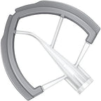 Flex Edge Beater Accessories and Attachments for KitchenAid 6 Quart Bowl-Lift Stand Mixer, Pastry Paddle Attachment for Kitchenaid, Dishwasher Safe, White