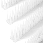 OFFO Bird Spikes Pigeon Outdoor Deterrent Spikes for Cat Keep Birds Raccoon Woodpecker Away Covers 40 Feet(12.2m), Frosted White
