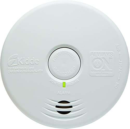 Kidde Smoke Detector & Carbon Monoxide Detector Combo with 10-Year Battery, 2 Pack