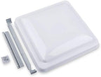 Camp'N 14 Inch Universal RV Roof Vent for Trailer, Camper, Motorhome - RV Vent Covers for Roof - OEM Lid Replacement (14 x 14 White 1-Pack)