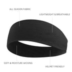 Multicolor Fashion Women's Hair Accessories - 16 Pack Elastic Non-Slip Soft Cloth Headbands for Yoga, Running, and Sports