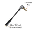 ienza Replacement SC4 TRS-TRRS, TRS 3.5mm Female to TRRS Male Rode Movo BOYA Recording Microphone Adapter Cable Cord for iPhone, Smartphone & Other Devices