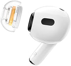 SpinFit Superfine for AirPods Pro Gen 1 & 2 - L - Medical Grade Silicone Patented Replacement Ear Tips and Adapters for Supreme Comfort (one Pair)(Ear Tips Installed)