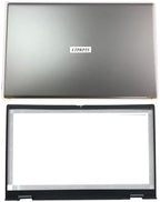 Replacement Laptop LCD Back Cover Top Case Rear Lid and Front Bezel Frame for Dell Inspiron 15 Pro 5510 5515 5518 0CHFVW CHFVW 05WK5X Silver