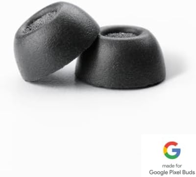Comply Memory Foam Replacement Earbud Tips Designed for Google Pixel Buds Pro (1st Gen) | Ultimate Comfort, Secure Fit, Superior Noise Isolation | Black, Medium (3 Pairs)