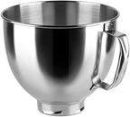 Replacement Parts 5 Quart Stainless Steel Mixer Bowl, Compatible with KitchenAid 4.5 & 5 QT Tilt-head Mixers