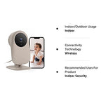 nooie Baby Monitor with Crying Detection, Camera and Audio 1080P Night Vision Motion and Sound Detection 2.4G WiFi Home Security Camera for Baby Nanny Elderly and Pet Monitoring, Works with Alexa