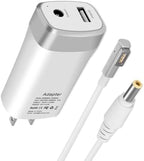 45W 60W Mini Charger Compatible with Mac Book Air 11/13 inch, Magnetic 1st-Gen L Type Connector, Portable Travel Replacement USB Adapter A1374 A1244 A1370 A1369 A1377 A1237 (Before Mid 2012)