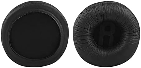 Geekria QuickFit Leatherette Replacement Ear Pads for JBL JR300, JR300BT, T450BT, T500BT, Tune 500, Tune 500BT, Tune 510BT, Tune 520 Headphones Ear Cushions, Headset Earpads (Black)