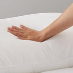 Amazon Basics Down Alternative Bed Pillow, Medium Density for Back and Side Sleepers, Standard, 26 x 20 Inch - Pack of 2, White