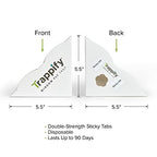 Trappify Window Fly Traps: House Window Fruit Fly Traps for Indoors, Gnat, & Other Flying Insect, Disposable Indoor Fly Trap with Extra Sticky Adhesive Strips - Inside Home Housefly Bug Catchers (12)