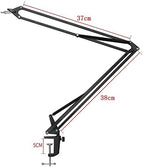 Lab Microscope Accessories Camera Tripod Table Stand Set, Photography Adjustable Arm Stand for Digital Video Microscope Camera Boom Scissor Arm Stand Holder(37CM Holder)