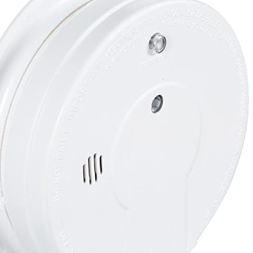 Kidde Smoke Detector, Hardwired Smoke Alarm with 9-Volt Battery Backup, Test-Reset Button, Interconnect Capability, 1 Count (Pack of 1), White