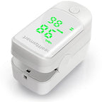 HealthSmart Pulse Oximeter for Fingertip That Displays Blood Oxygen Saturation Content, Pulse Rate and Pulse Bar with LED Display, Accurate and Reliable, Green
