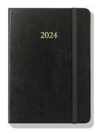 Wykeham's Executive 2024 Daily Journal Planner (Black, 4.5"×3.5")