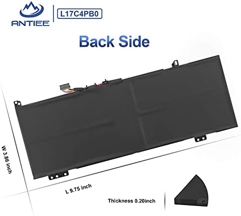 ANTIEE L17C4PB0 Laptop Battery Replacement for Lenovo Flex 6-14IKB 14ARR IdeaPad 530S-14ARR 530S-15IKB 530S-14IKB Series L17M4PB0 L17M4PB2 L17C4PB2 5B10Q16066 5B10Q22883 5B10Q16067 7.68V 45Wh 5928mAh